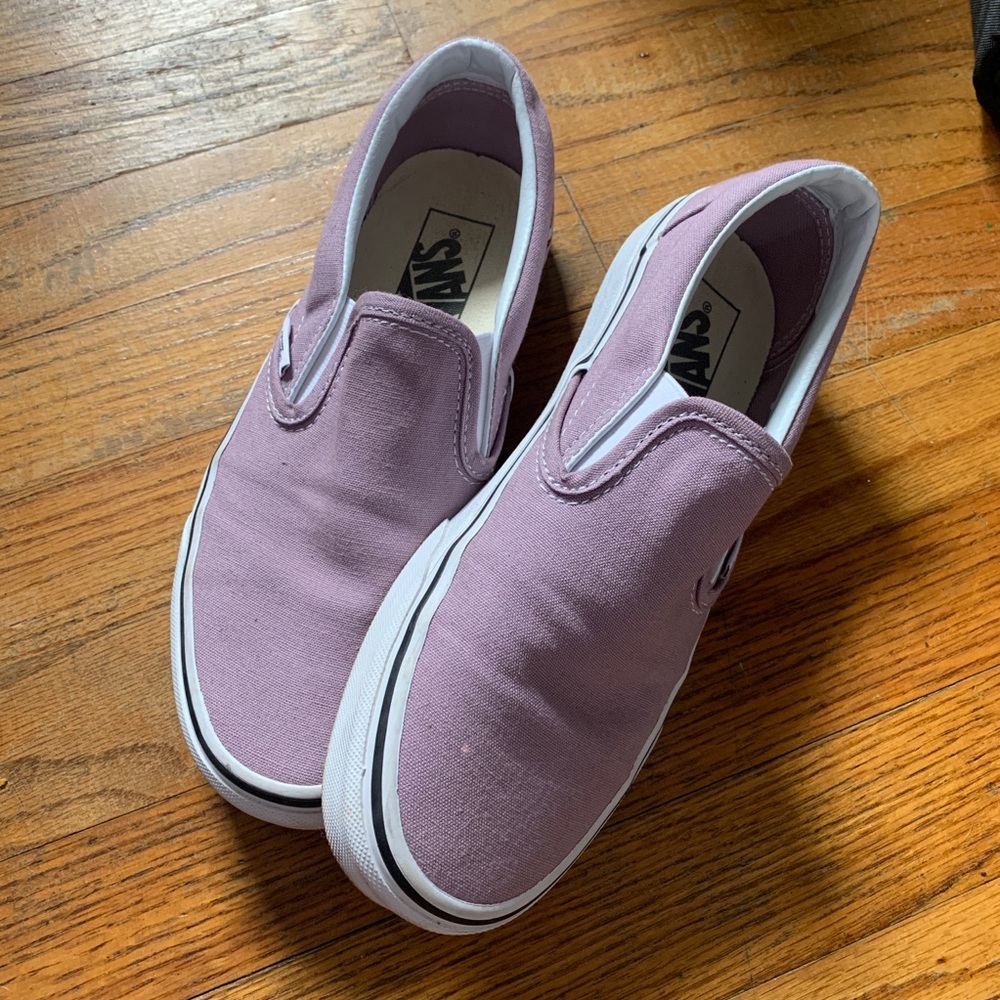 Lavender Slip On Vans